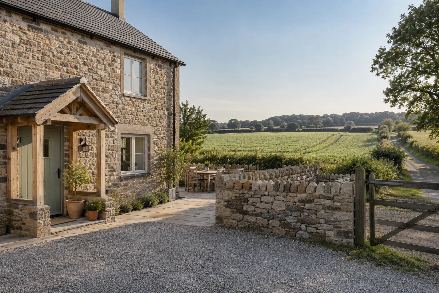 Fieldgate Cottage in Ideal setting: An existing two-bedroom cottage on a genuine working farm with a separate guest approach