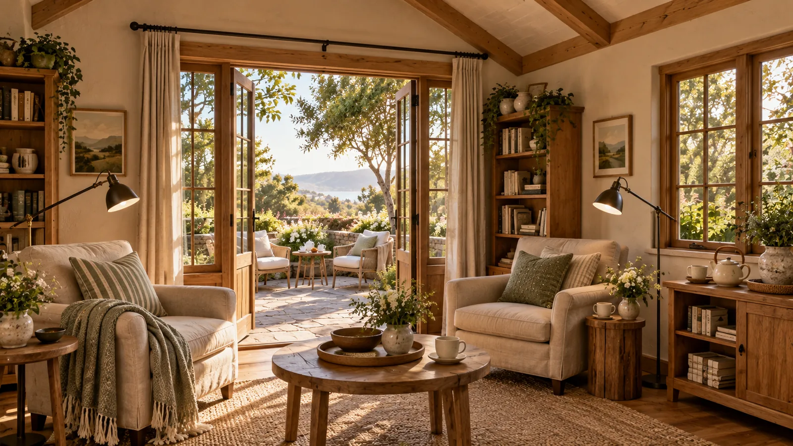 Margin Notes Cottage in Ideal setting: An existing small cottage or compact rental with manageable noise and a suitable sheltered sitting area