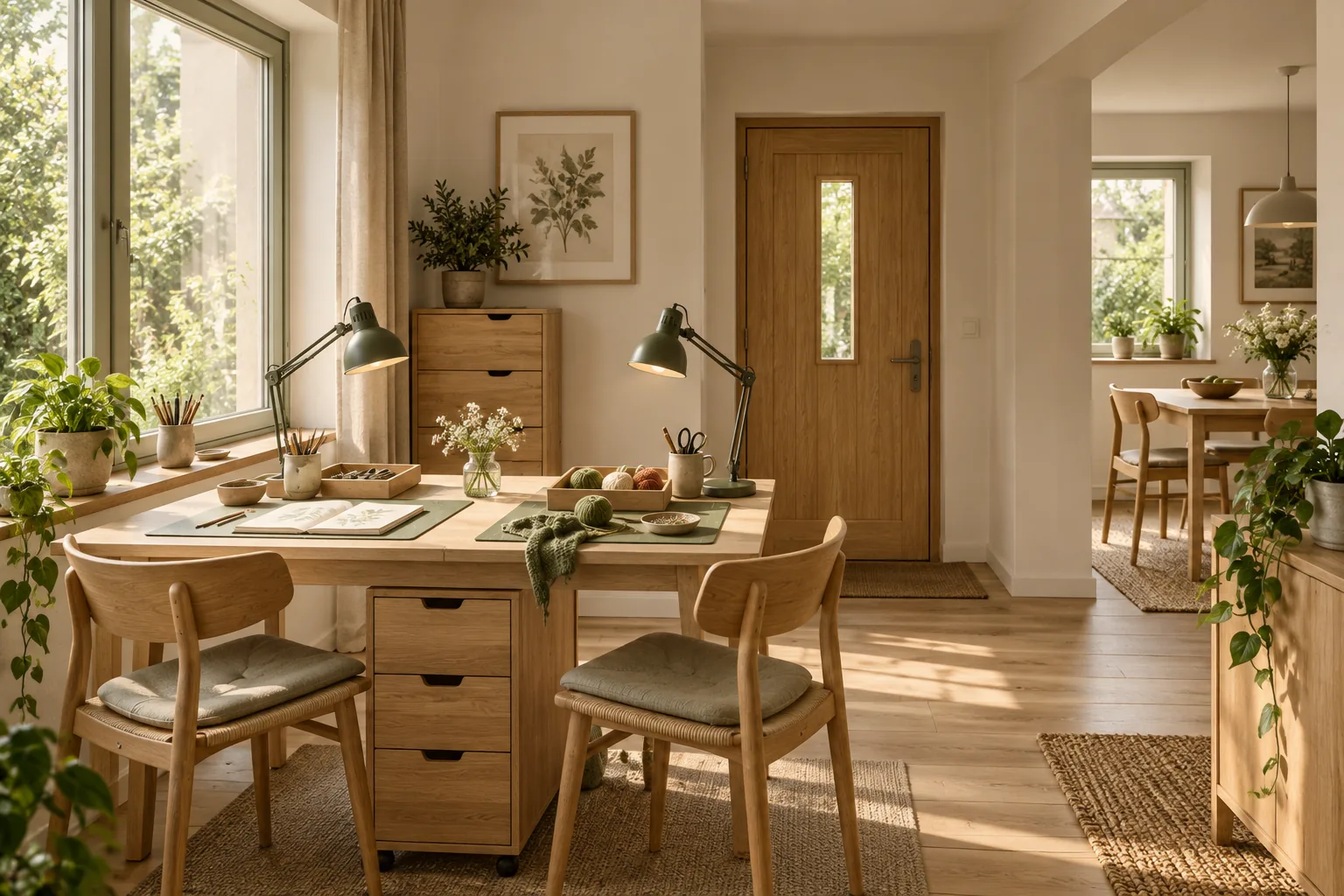 Patchlight Apartment in Ideal setting: An existing one-bedroom apartment with a hobby area separate from dining and clear circulation