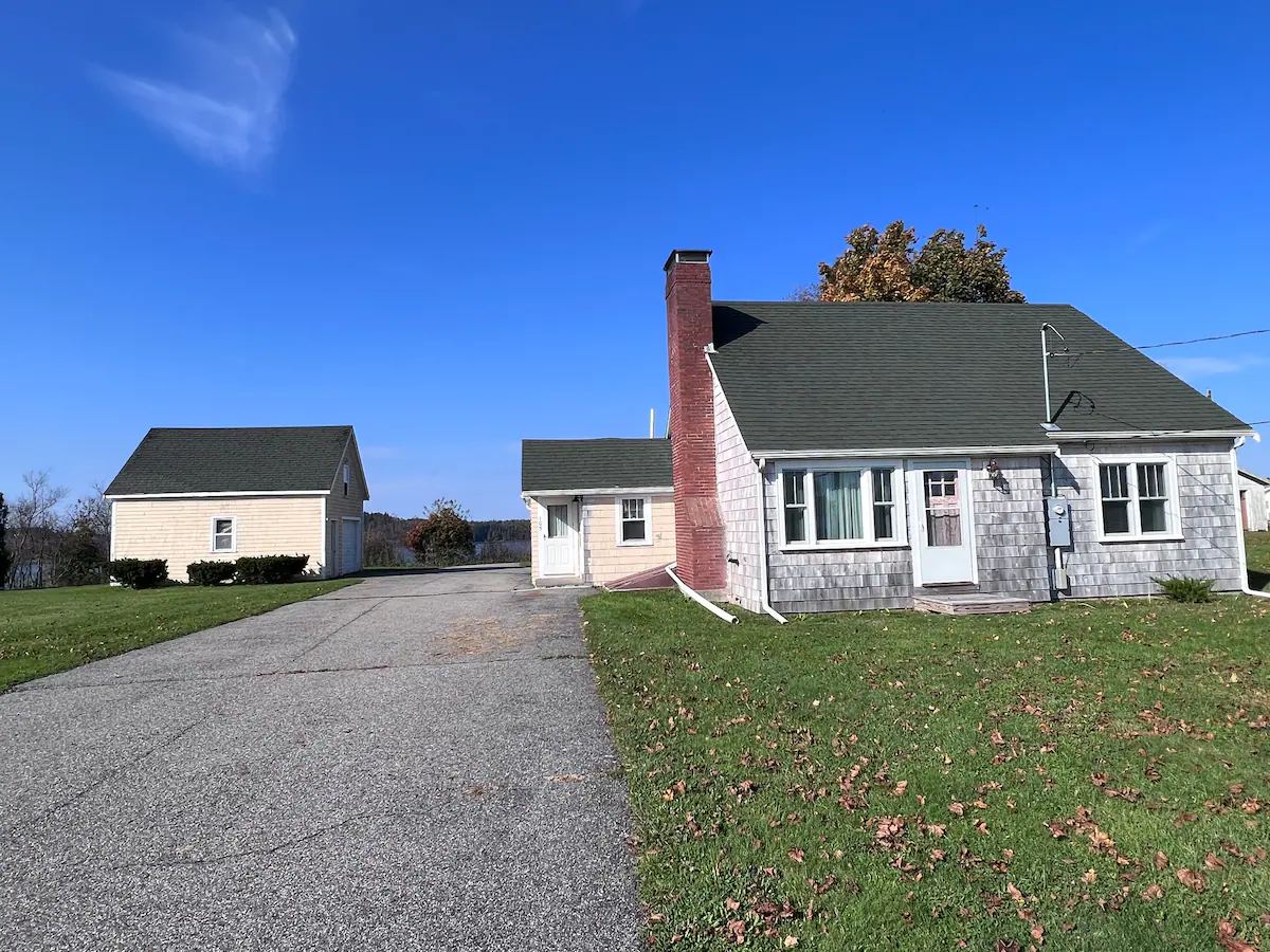 Adorable 3 bedroom cape, view from the street at Lubec Saltbox in Lubec